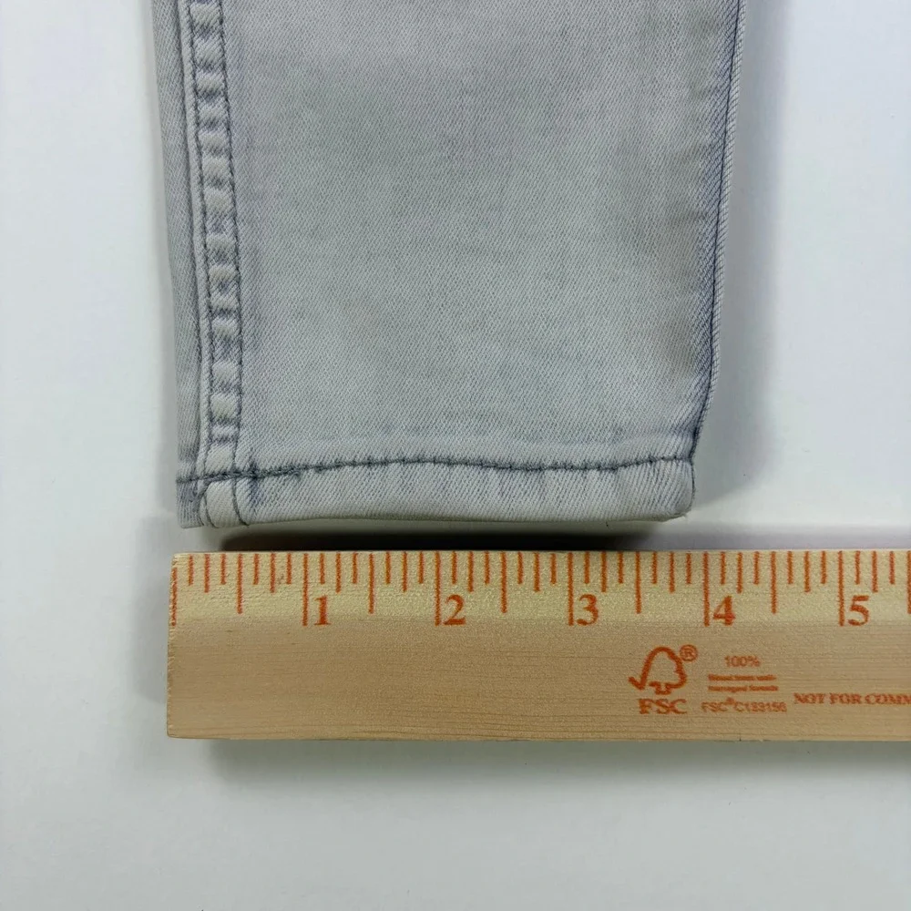 Abercrombie & Fitch Super Skinny Jeans Womens 00 W24 Light Grey Stretch Low Rise